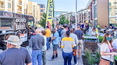 Crowd of people at Food Truck Frenzy