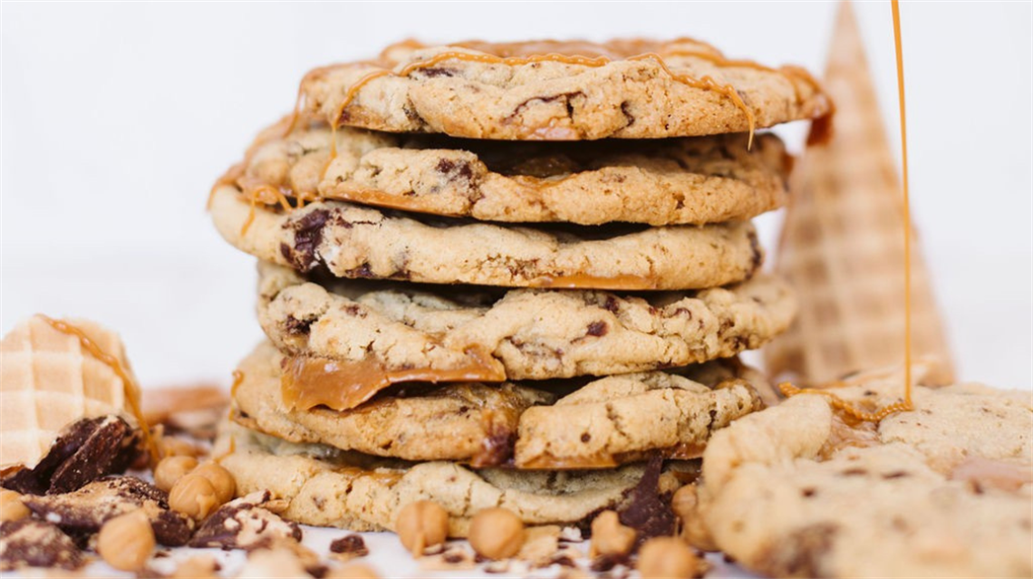 Choco Caramel Crunch flavored cookie from pop-up restaurant Brown Suga Bakes.